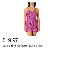 Costco Lands' End Women's Swim Dress offer