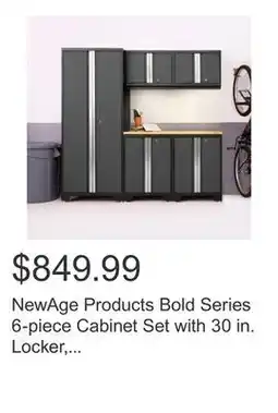 Costco NewAge Products Bold Series 6-piece Cabinet Set with 30 in. Locker, Base and Wall Cabinet offer