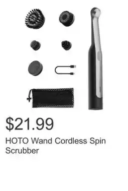 Costco HOTO Wand Cordless Spin Scrubber offer
