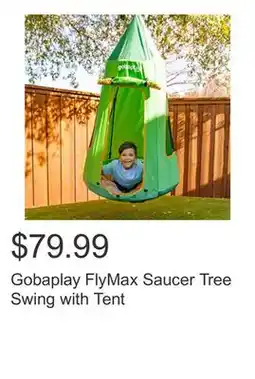 Costco Gobaplay FlyMax Saucer Tree Swing with Tent offer