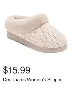 Costco Dearfoams Women's Slipper offer