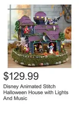 Costco Disney Animated Stitch Halloween House with Lights And Music offer