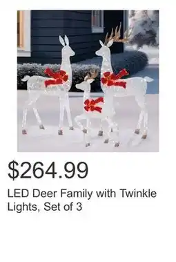 Costco LED Deer Family with Twinkle Lights, Set of 3 offer