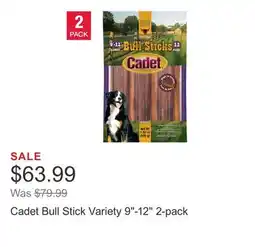 Costco Cadet Bull Stick Variety 9-12 2-pack offer