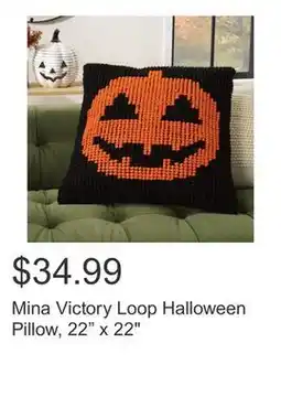 Costco Mina Victory Loop Halloween Pillow, 22 x 22 offer
