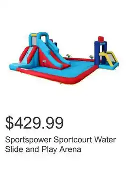 Costco Sportspower Sportcourt Water Slide and Play Arena offer