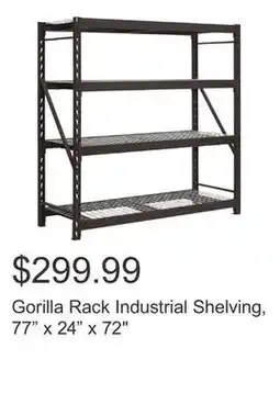Costco Gorilla Rack Industrial Shelving, 77 x 24 x 72 offer