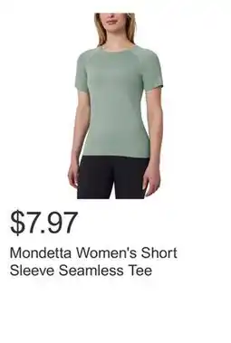Costco Mondetta Women's Short Sleeve Seamless Tee offer