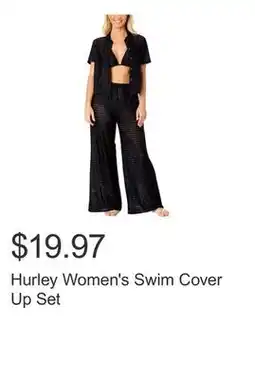 Costco Hurley Women's Swim Cover Up Set offer