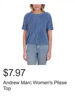 Costco Andrew Marc Women's Plisse Top offer