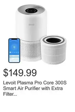 Costco Levoit Plasma Pro Core 300S Smart Air Purifier with Extra Filter Bundle offer
