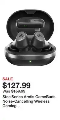 Game Stop SteelSeries Arctis GameBuds Noise-Cancelling Wireless Gaming Earbuds for Xbox Series X/S - Black offer