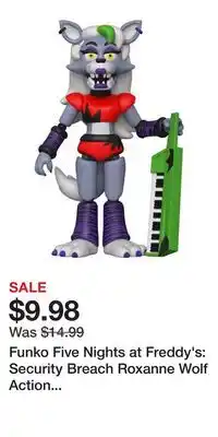 Game Stop Funko Five Nights at Freddy's: Security Breach Roxanne Wolf Action Figure offer