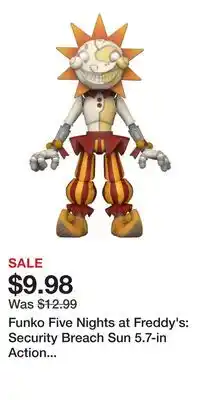 Game Stop Funko Five Nights at Freddy's: Security Breach Sun 5.7-in Action Figure offer