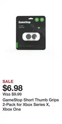 Game Stop GameStop Short Thumb Grips 2-Pack for Xbox Series X, Xbox One offer