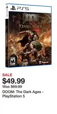 Game Stop DOOM: The Dark Ages - PlayStation 5 offer