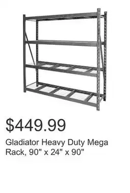 Costco Gladiator Heavy Duty Mega Rack, 90 x 24 x 90 offer