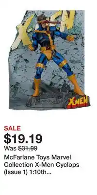 Game Stop McFarlane Toys Marvel Collection X-Men Cyclops (Issue 1) 1:10th Scale Figure offer