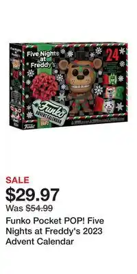Game Stop Funko Pocket POP! Five Nights at Freddy's 2023 Advent Calendar offer