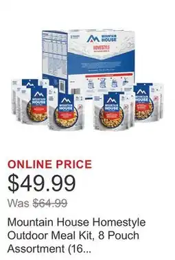 Costco Mountain House Homestyle Outdoor Meal Kit, 8 Pouch Assortment (16 Total Servings) offer