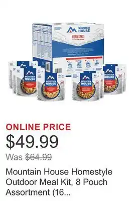 Costco Mountain House Homestyle Outdoor Meal Kit, 8 Pouch Assortment (16 Total Servings) offer