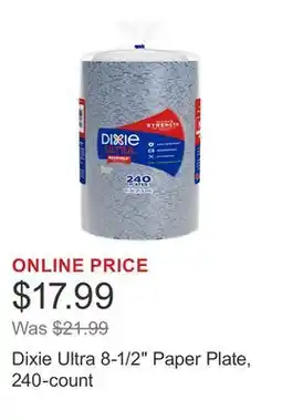 Costco Dixie Ultra 8-1/2 Paper Plate, 240-count offer