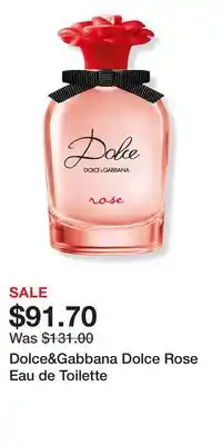 Ulta Beauty Dolce&Gabbana Dolce Rose Eau de Toilette offer