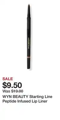 Ulta Beauty WYN BEAUTY Starting Line Peptide Infused Lip Liner offer