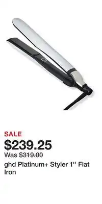 Ulta Beauty ghd Platinum+ Styler 1'' Flat Iron offer
