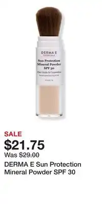 Ulta Beauty DERMA E Sun Protection Mineral Powder SPF 30 offer
