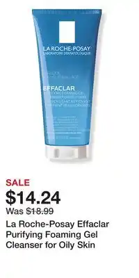 Ulta Beauty La Roche-Posay Effaclar Purifying Foaming Gel Cleanser for Oily Skin offer