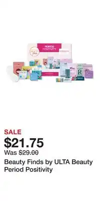 Ulta Beauty Beauty Finds by ULTA Beauty Period Positivity offer
