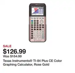 Office Depot Texas Instruments TI-84 Plus CE Color Graphing Calculator, Rose Gold offer