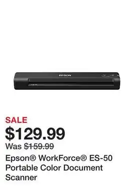 Office Depot Epson WorkForce ES-50 Portable Color Document Scanner offer