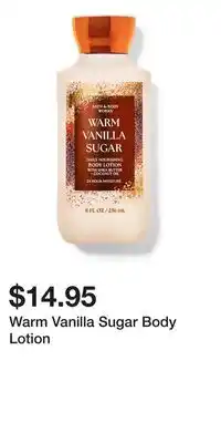 Bath & Body Works Warm Vanilla Sugar Body Lotion offer