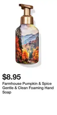 Bath & Body Works Farmhouse Pumpkin & Spice Gentle & Clean Foaming Hand Soap offer