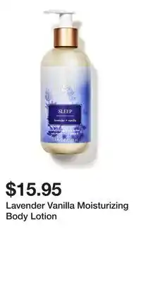 Bath & Body Works Lavender Vanilla Moisturizing Body Lotion offer