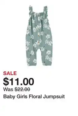 Belk Baby Girls Floral Jumpsuit offer
