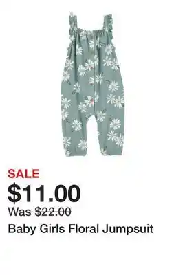 Belk Baby Girls Floral Jumpsuit offer