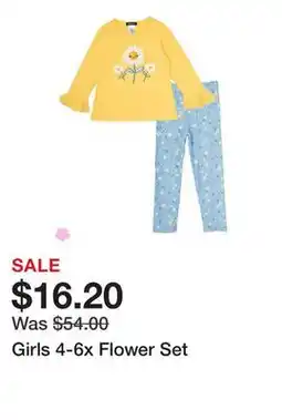 Belk Girls 4-6x Flower Set offer