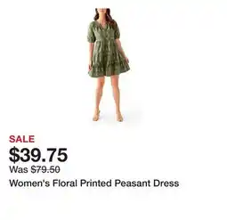 Belk Women's Floral Printed Peasant Dress offer
