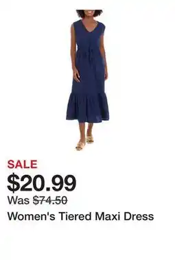 Belk Women's Tiered Maxi Dress offer