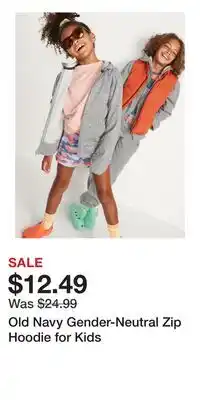Old Navy Old Navy Gender-Neutral Zip Hoodie for Kids offer