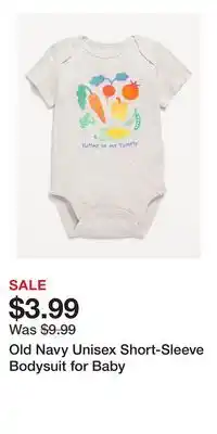 Old Navy Old Navy Unisex Short-Sleeve Bodysuit for Baby offer