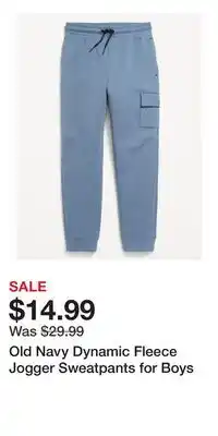 Old Navy Old Navy Dynamic Fleece Jogger Sweatpants for Boys offer