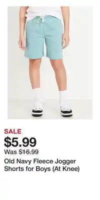 Old Navy Old Navy Fleece Jogger Shorts for Boys (At Knee) offer