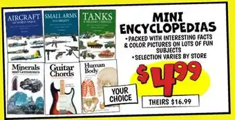 Ollie's MINT ENCYCLOPEDIAS offer