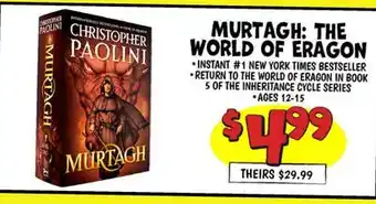 Ollie's MURTAGH: THE WORLD OF ERAGON offer
