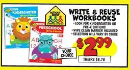 Ollie's WRITE & REUSES WORKBOOKS offer