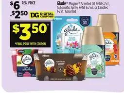 Dollar General PlugIns Scented Oil Refills, Automatic Spray Refill or Candles offer